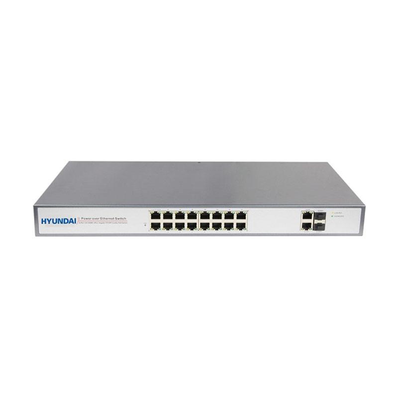 Switch POE, SFP 18 portni gigabitni neupravljivi HYUNDAI HYU-NE-SW-U16PFA001