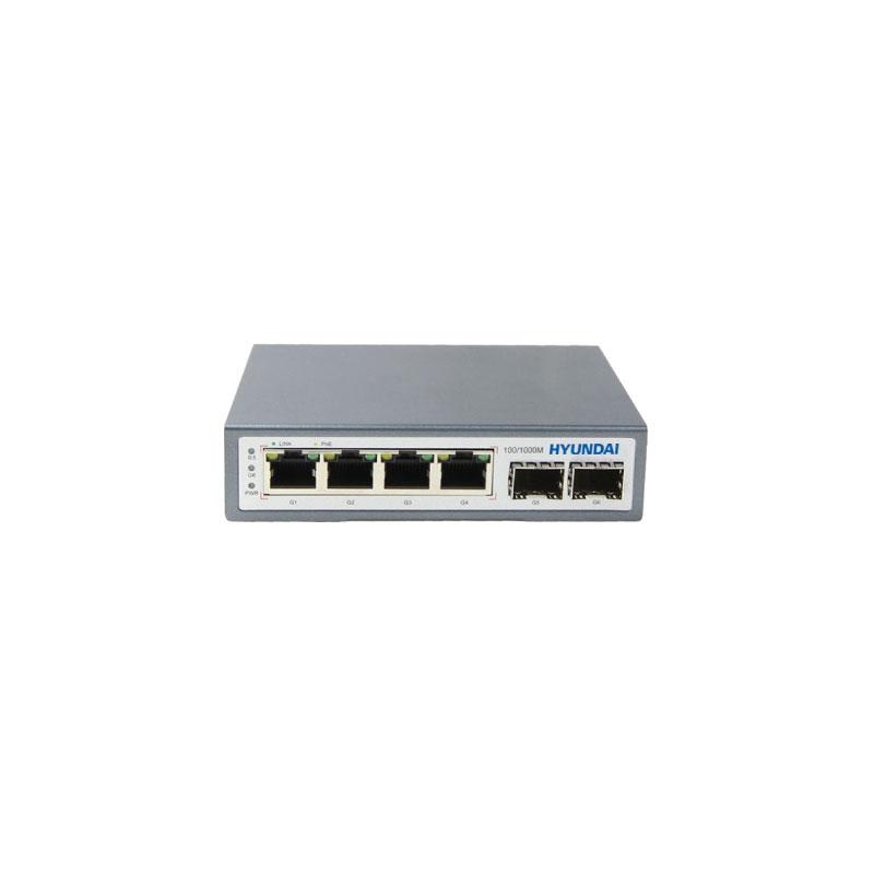 Switch POE 4 portni gigabitni neupravljivi HYUNDAI HYU-NE-SW-U4PF001
