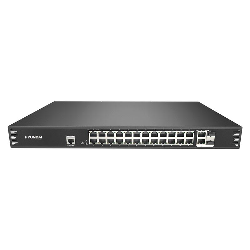 Switch 26 portni gigabitni upravljivi POE,SFP HYUNDAI HYU-NE-SW-M24PFM001