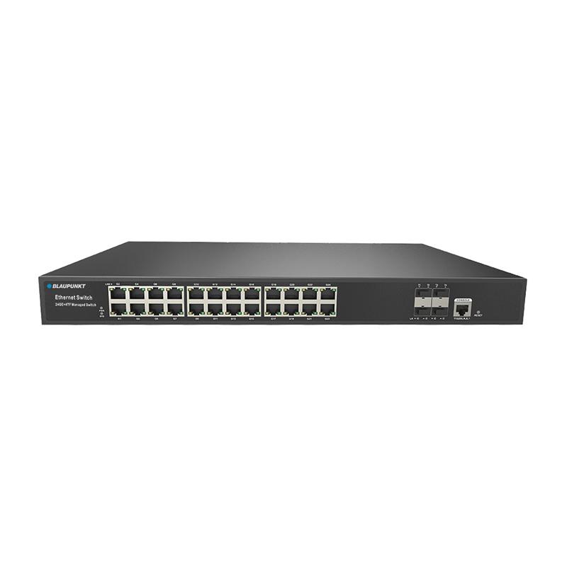 Switch upravljivi gigabitni 24-porta + 4 optička porta BLAUPUNKT BP-SWM24G4F01