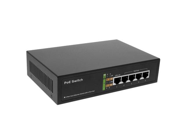 Switch POE 4+1 24V/1.5A videointerfonski GVS H-SW01